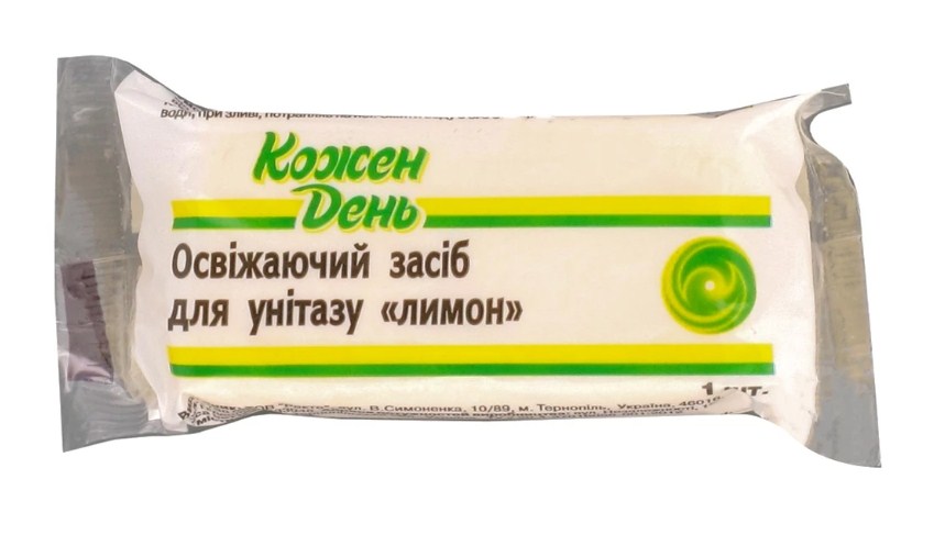 Блок для унітазу КОЖЕН ДЕНЬ Лимон, запасний блок, 1х40г